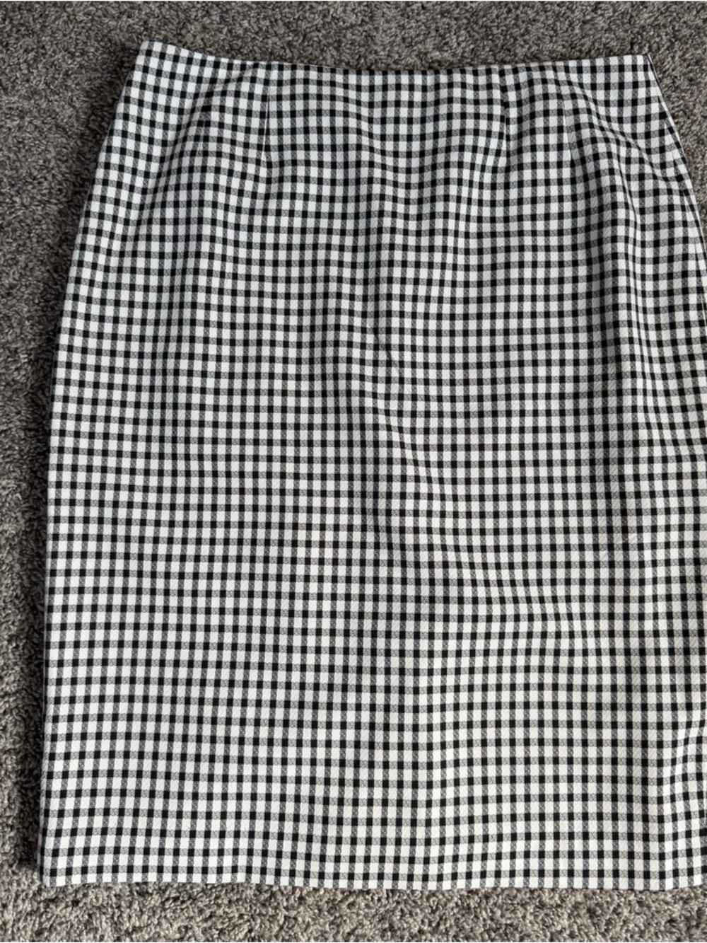 Kasper Black & White Gingham‎ Pencil Skirt(A-48)